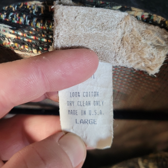 80s Painted Pony Womens large Zeebra Animal Tapestry Woven Jacket USA, Painted P - Picture 3 of 8